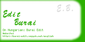 edit burai business card